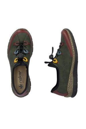 Rieker ladies Shoes N3271-54 forest multi