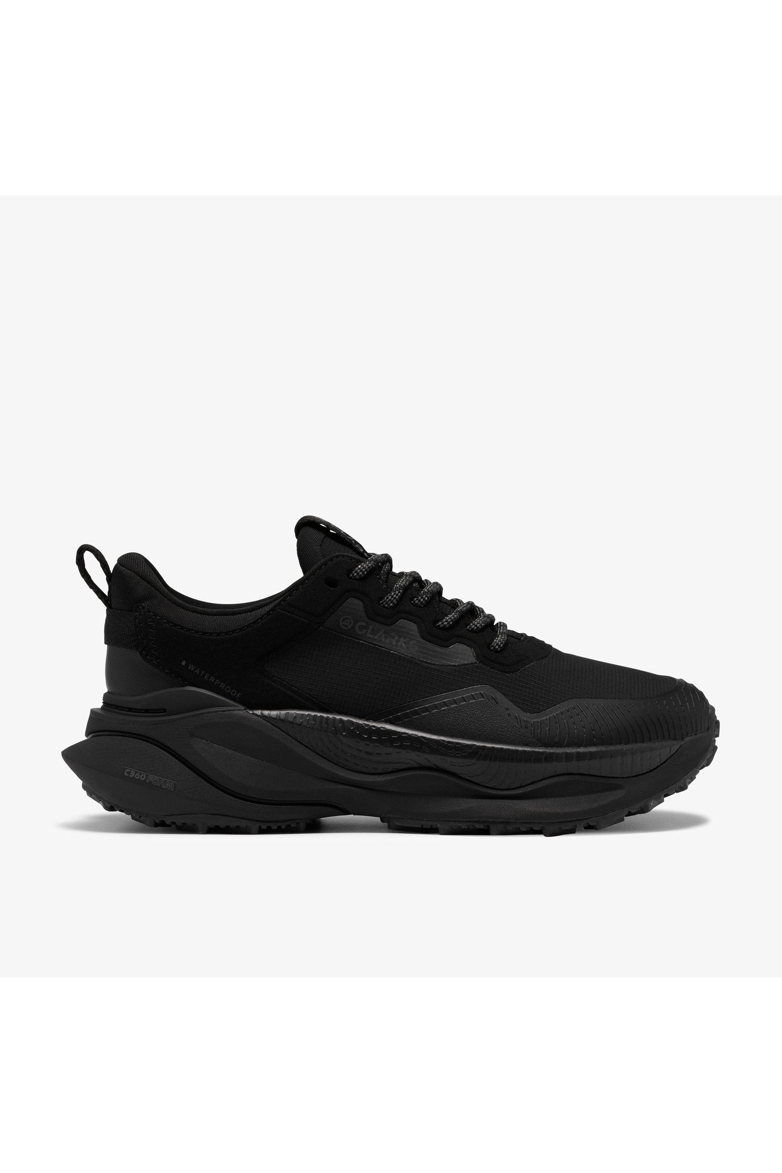 Clarks PaceTrailGoWP in Black/Black