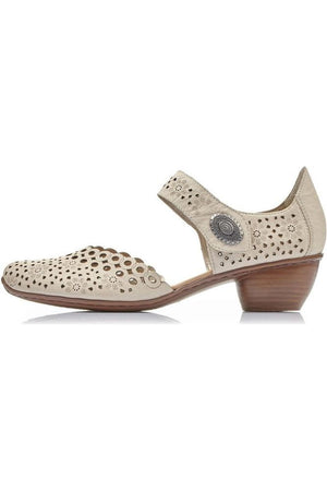 Rieker Women's Shoes 43753-60 in Cream
