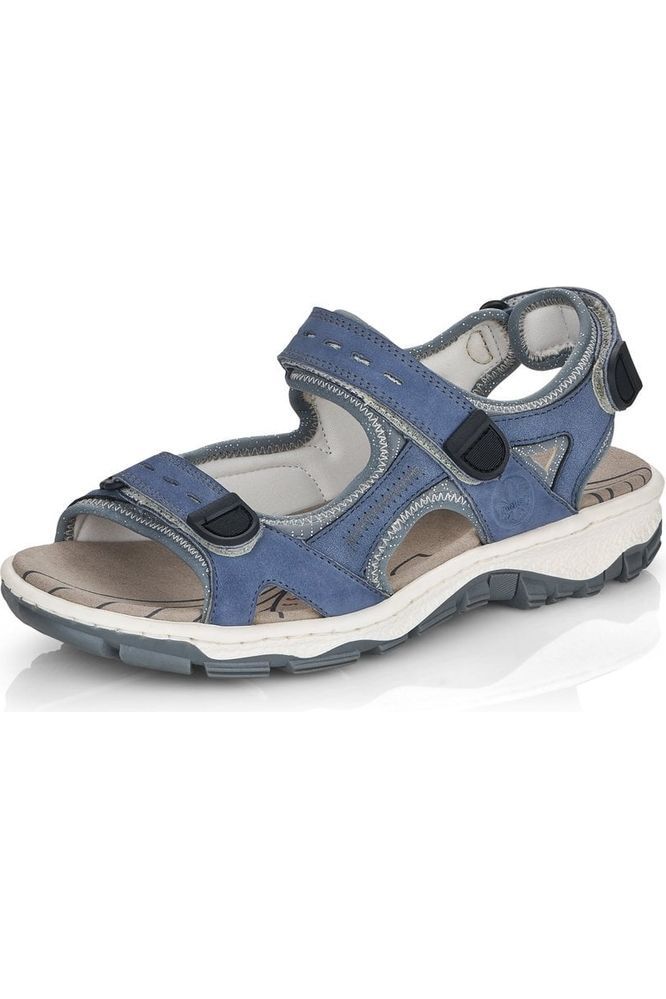 Rieker Ladies Walking Sandals 68874-14 Blue