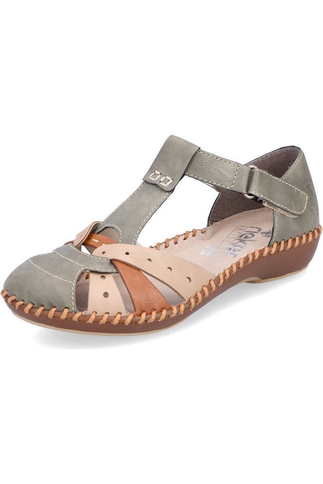 Rieker Womens M1655-54 Green Combi