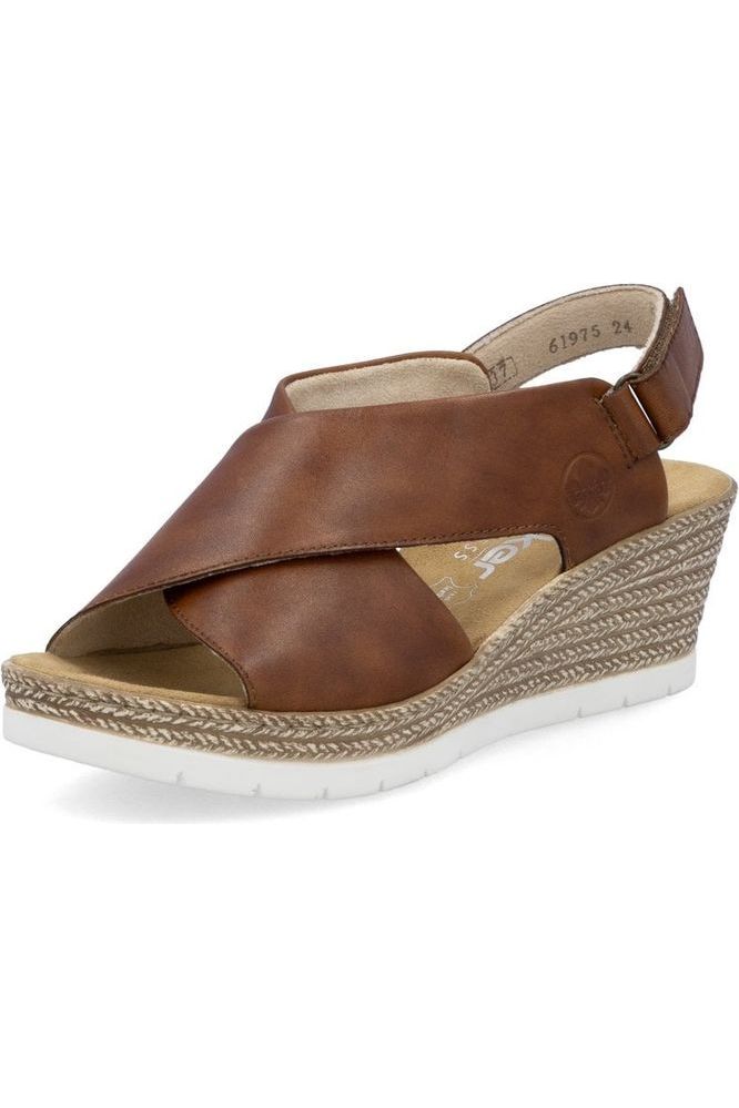 Rieker ladies sandal 61975-24 in Brown