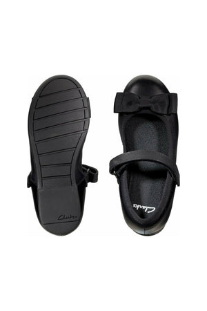 Clarks Scala Tap Toddler Black Leather