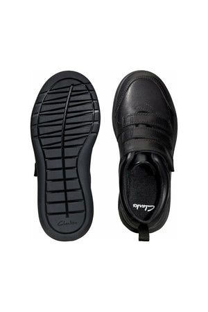 Clarks Scape Sky Kid black leather