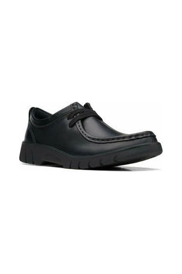 Clarks Branch Low Youth black leather