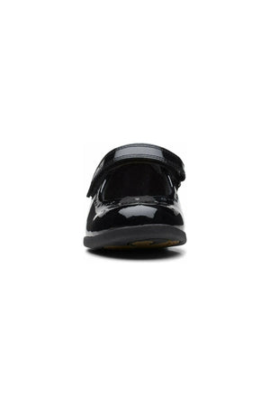Clarks Magic Step Bar Kid czarny patent