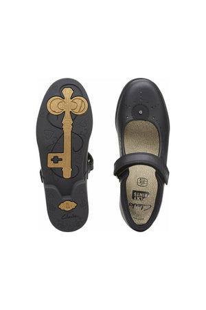 Kierownica Clarks Magic Step Starsza czarna skóra