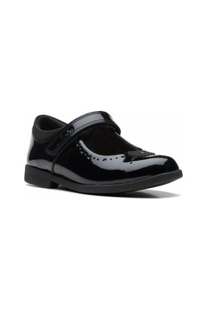 Clarks Magic Step Bar Kid czarny patent