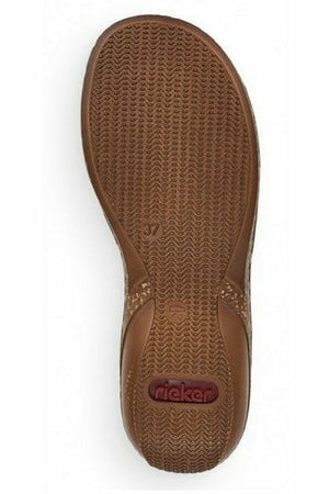 Sandały damskie Rieker 62850 90 w kolorze metalicznym