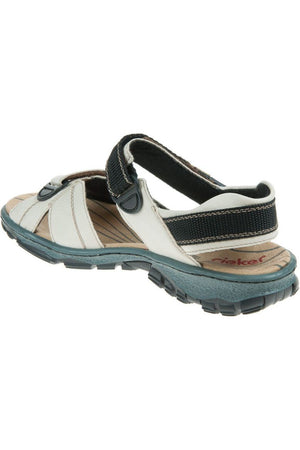 Rieker Womens Walking Sandal 68851 80 white