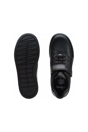 Clarks Fawn Lay Older in black leather