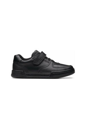 Clarks Fawn Lay Kid in black leather
