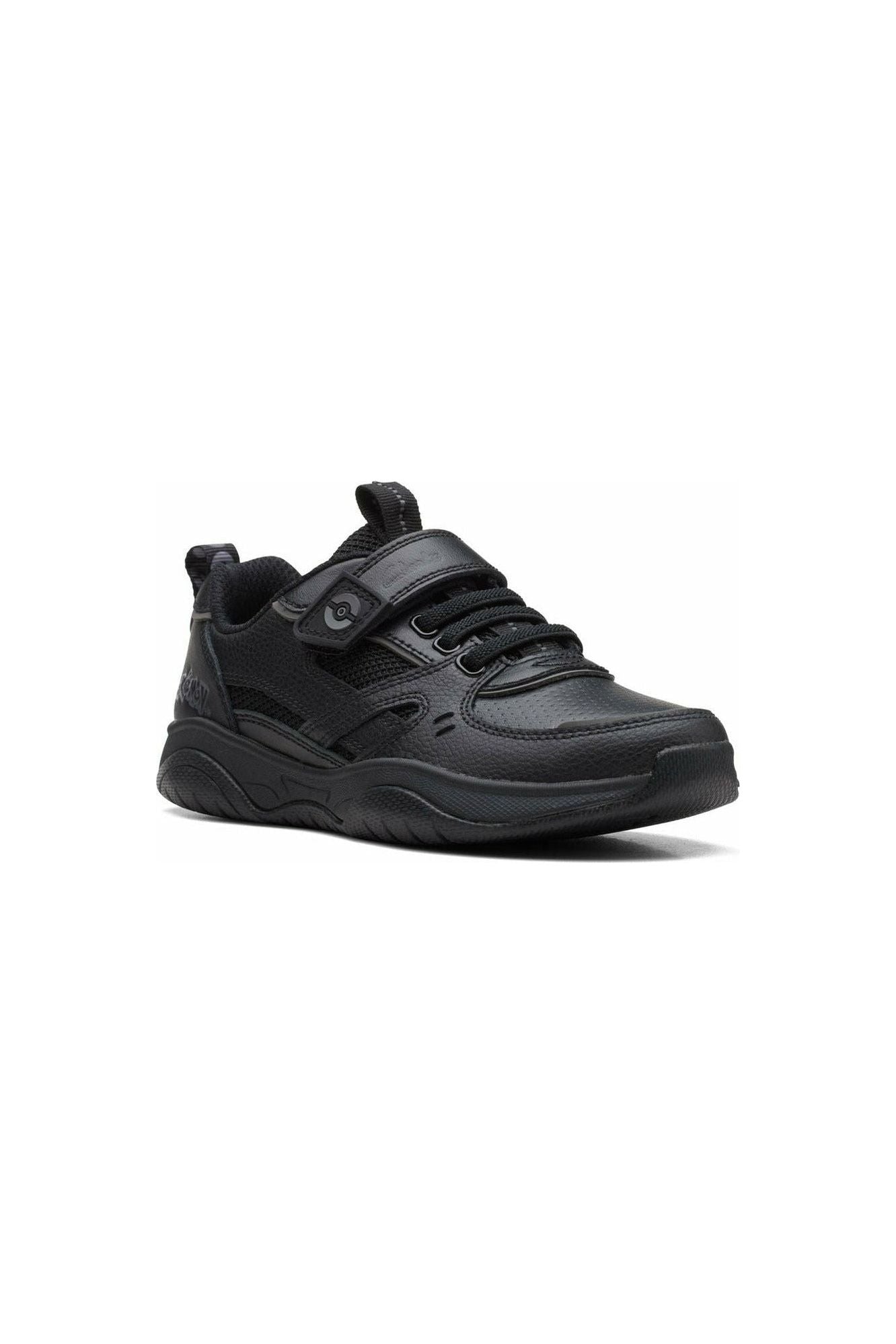 Clarks Grip Trade Kid black leather