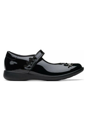 Clarks Etch Fun K w kolorze czarnym lakierowanym