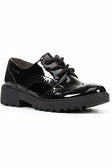 Geox J6420n School Shoes Casey black patent