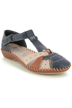 Rieker Women's M1655-14 in blue combi