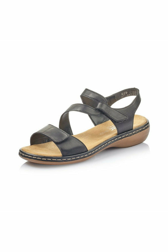Rieker Womens Sandals 659C7 00 black