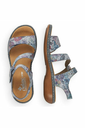 Rieker Womens sandals 659C7-90 in Multi