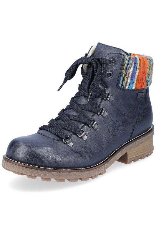 Rieker Ladies Boots Z0445 14 blue